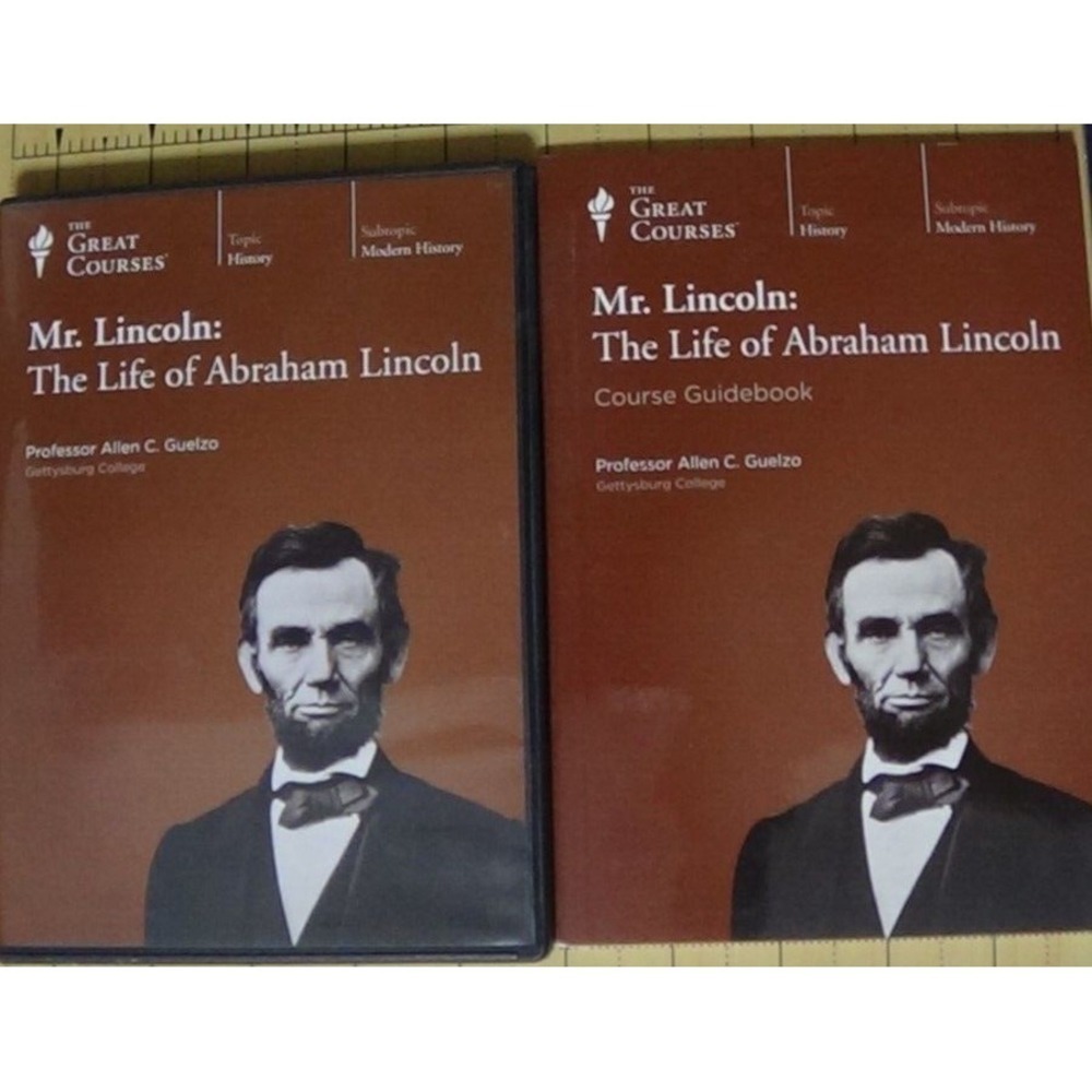 The Great Courses: Mr. Abraham Lincoln The Life of 2 DVD Disc + Guidebook #268